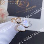 Chopard Happy Hearts Rose Gold Pearl Diamond Ring 82A083-5310 - Image 5