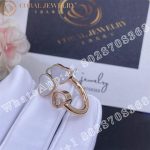 Chopard Happy Hearts Rose Gold Pearl Diamond Ring 82A083-5310 - Image 6