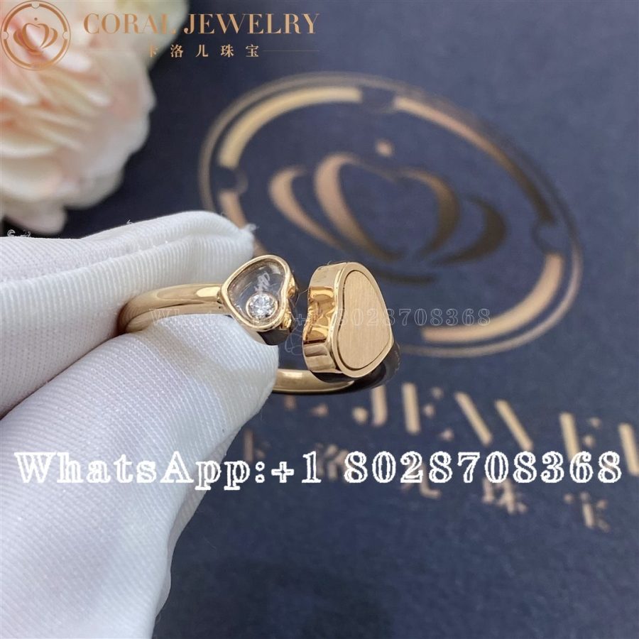Chopard Happy Hearts Rose Gold Róse Stone Ring 829482-5610 - Image 6