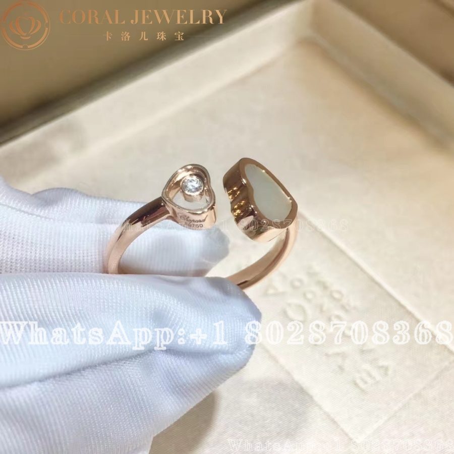 Happy Hearts Ring, Ethical Rose Gold, Diamond, Mother-of-Pearl 829482-5300 - Image 3