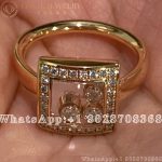 Chopard Happy Curves Rose Gold Diamond Ring 829224-5039 - Image 5