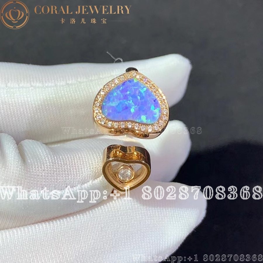 Chopard Happy Hearts Ring, Set with Opal and Diamond 829482-5930 - Image 4