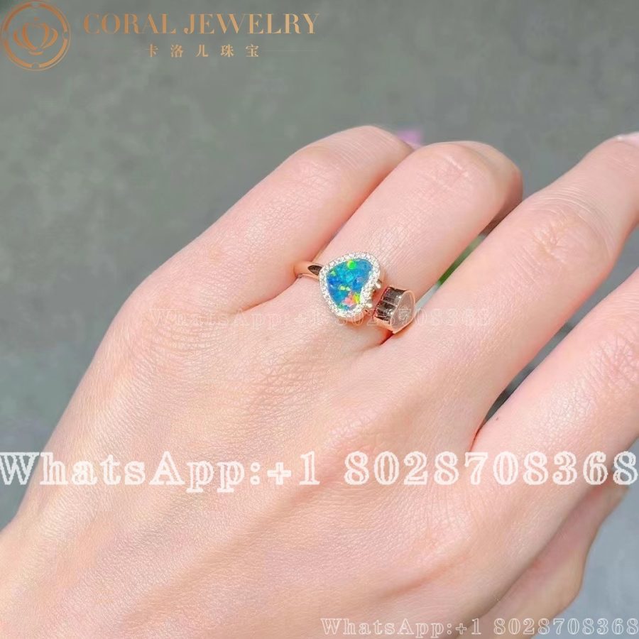 Chopard Happy Hearts Ring, Set with Opal and Diamond 829482-5930 - Image 6