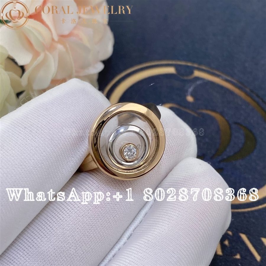 Chopard Happy Spirit Ring, Ethical Rose Gold, Ethical White Gold, Diamond 828230-9010 - Image 5