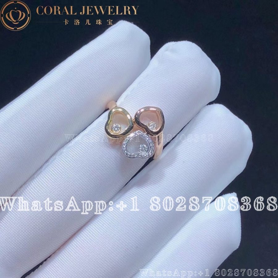 Chopard Happy Diamonds Mixed Metals Diamond Ring 829390-9010 - Image 5