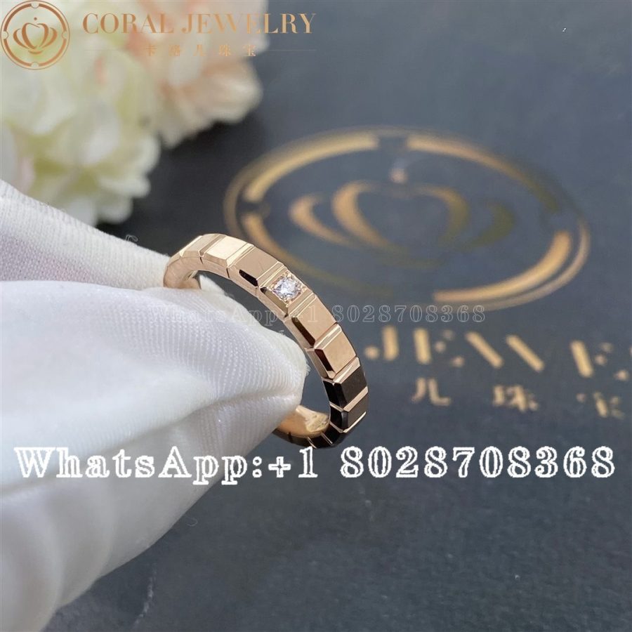 Chopard Ice Cube Ring, Ethical Rose Gold, Diamond 827702-5229 - Image 3