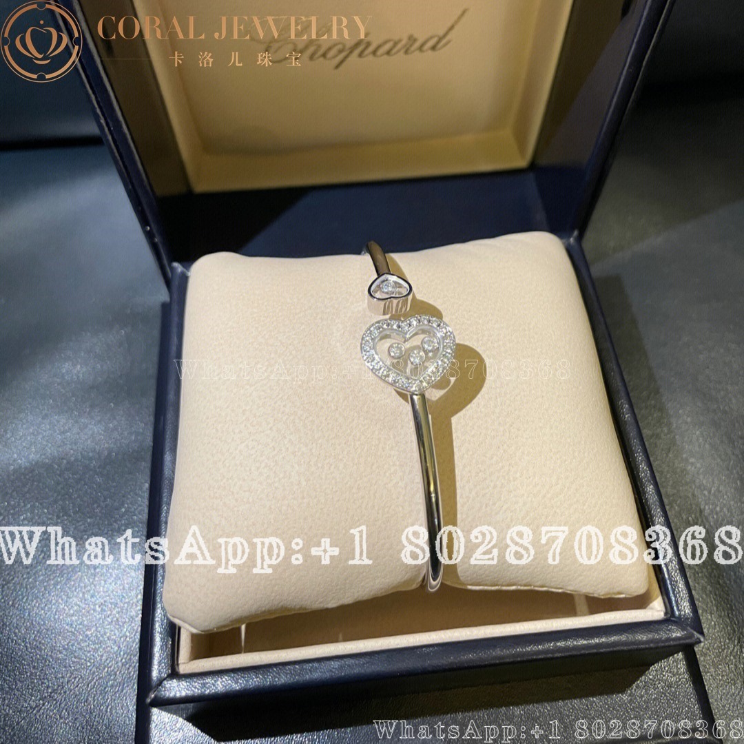 Chopard Happy Diamond Icons White Gold Diamond Bracelet 85a612 1001 Coral (1)