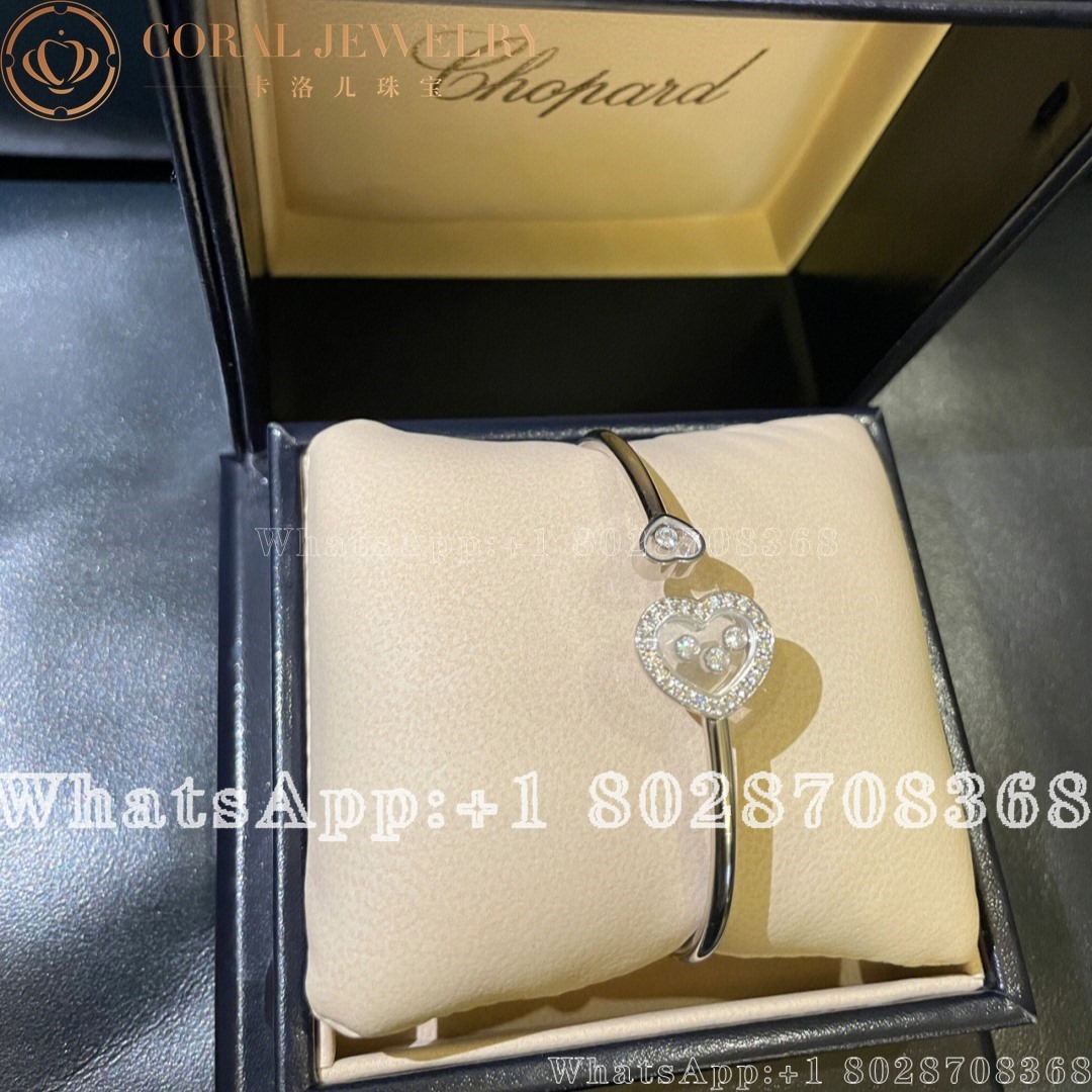 Chopard Happy Diamond Icons White Gold Diamond Bracelet 85a612 1001 Coral (2)