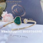 Chopard Happy Hearts Rose Gold Malachite Diamond Bangle 857482-5105 - Image 4