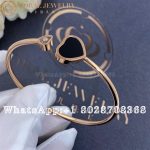 Chopard Happy Hearts Rose Gold Onyx Diamond Bangle 857482-5202 - Image 4