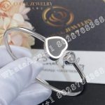 Chopard Happy Hearts White Gold Onyx Diamond Bangle 857482-1202 - Image 3