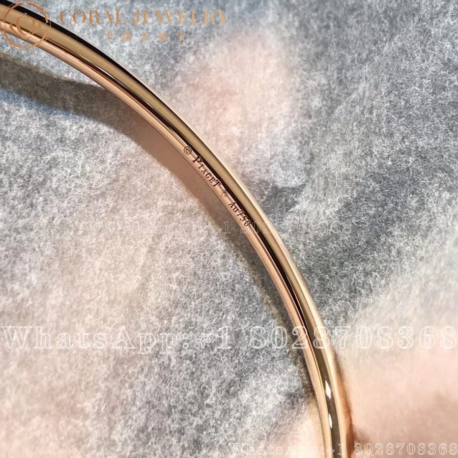 Piaget Possession Open Bangle Bracelet Rose Gold Carnelian - Image 3