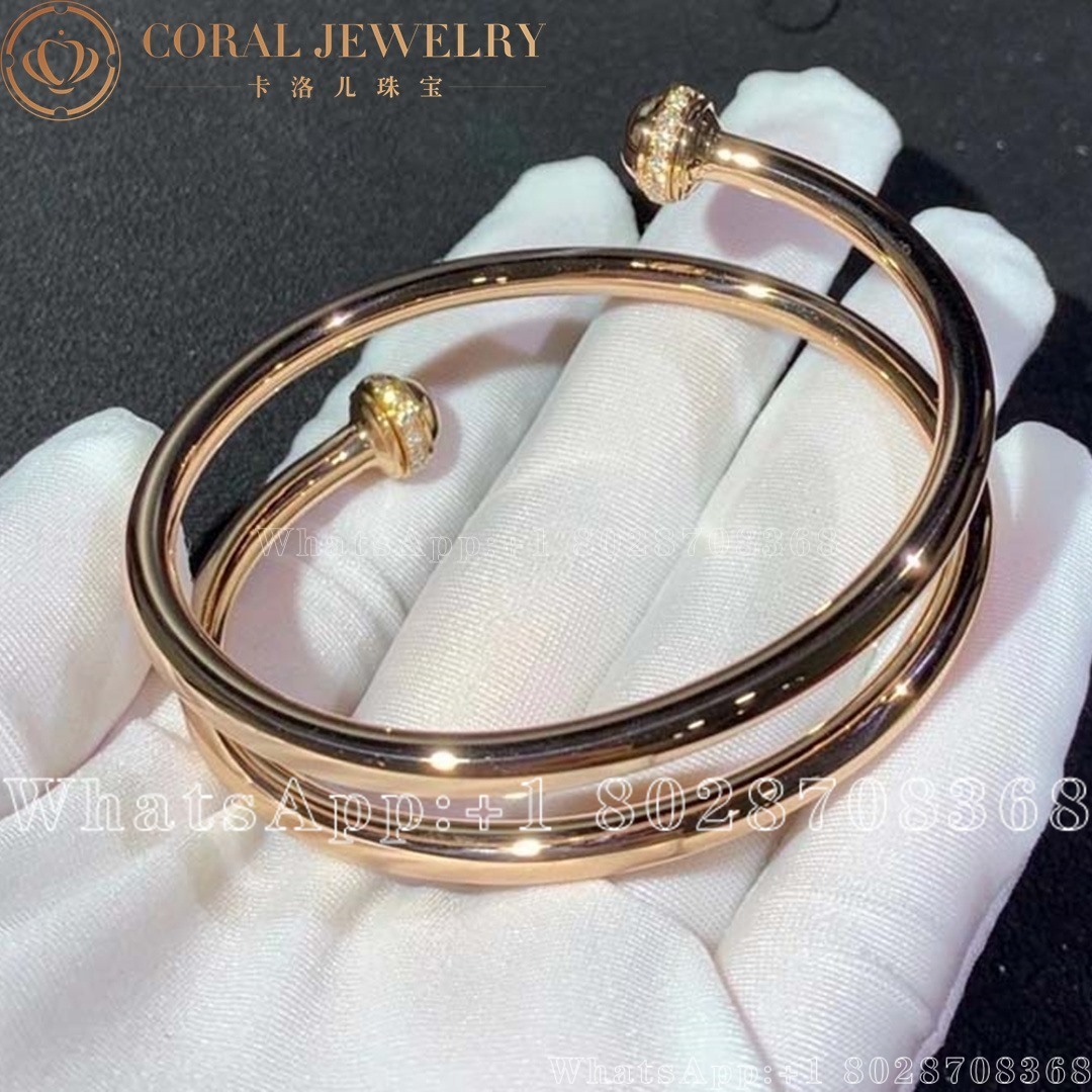 Piaget Possession Rose Gold Wrap Bangle Bracelet G36pf600 Coral (5)