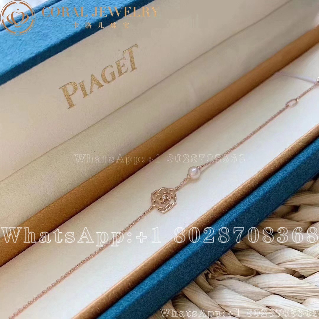 Piaget Rose Rose Gold Pearl Diamond Bracelet G36u4400 Coral (3)