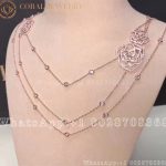 Piaget Rose Rose Gold Diamond Long Necklace G37U9700 - Image 3