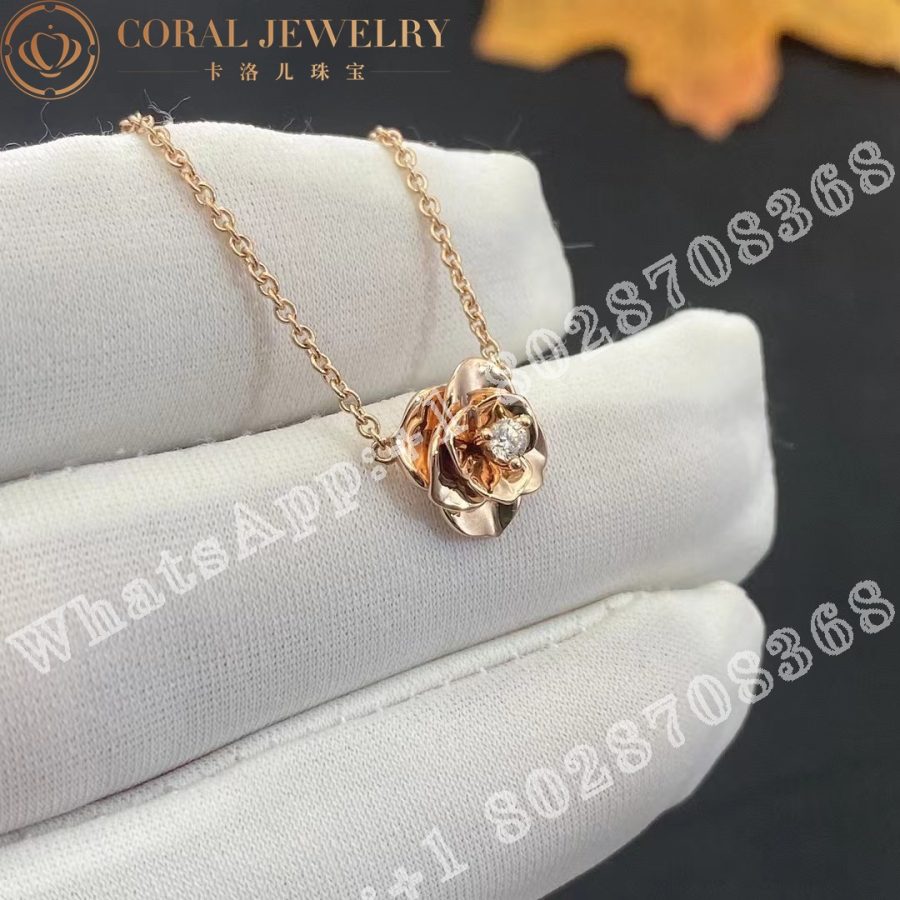 Piaget Rose Rose Gold Diamond Pendant G33U0081 - Image 3