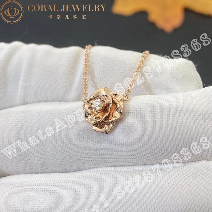 Piaget Rose Rose Gold Diamond Pendant G33U0081 - Image 4
