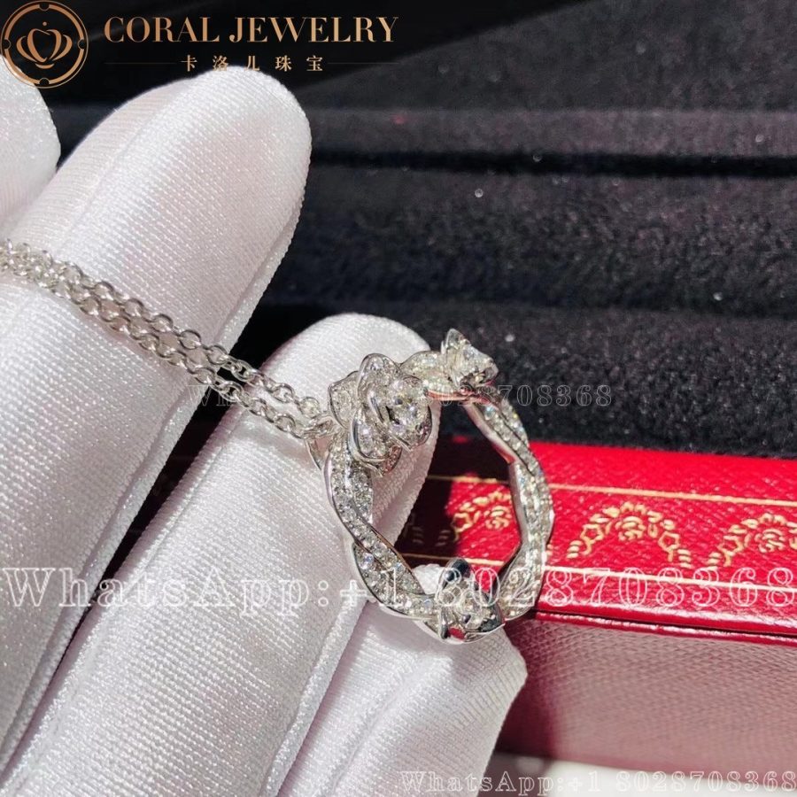 Piaget Rose White Gold Diamond Pendant G33U0091 - Image 3