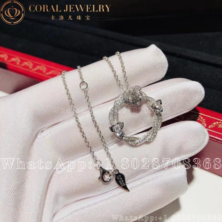 Piaget Rose White Gold Diamond Pendant G33U0091 - Image 4