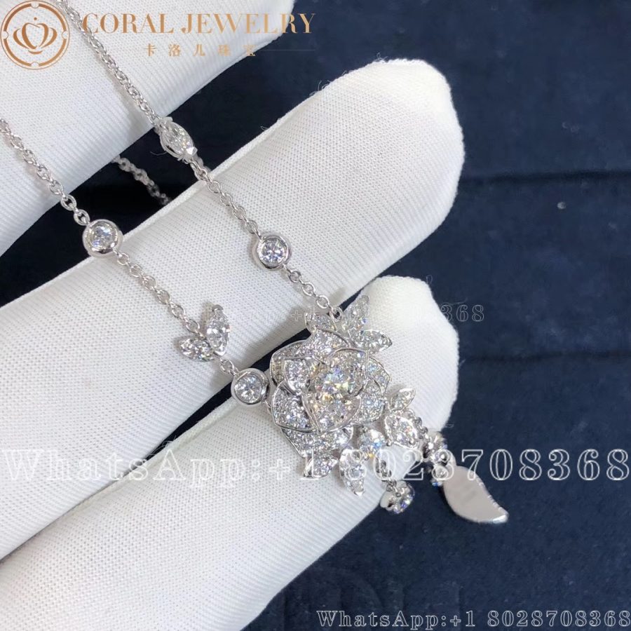 Piaget Rose White Gold Diamond Pendant G33U0100 - Image 5