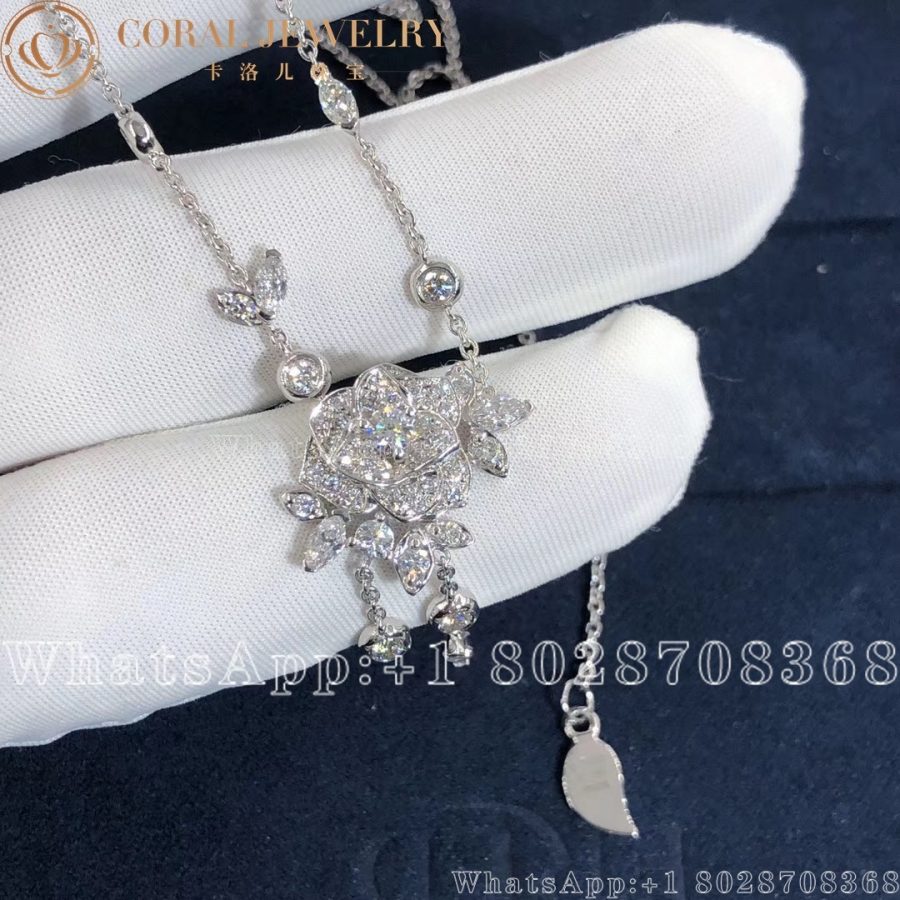 Piaget Rose White Gold Diamond Pendant G33U0100 - Image 6