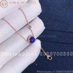 Piaget Possession Pendant Rose Gold Lapis Lazuli Diamond Pendant G33PB400 - Image 3