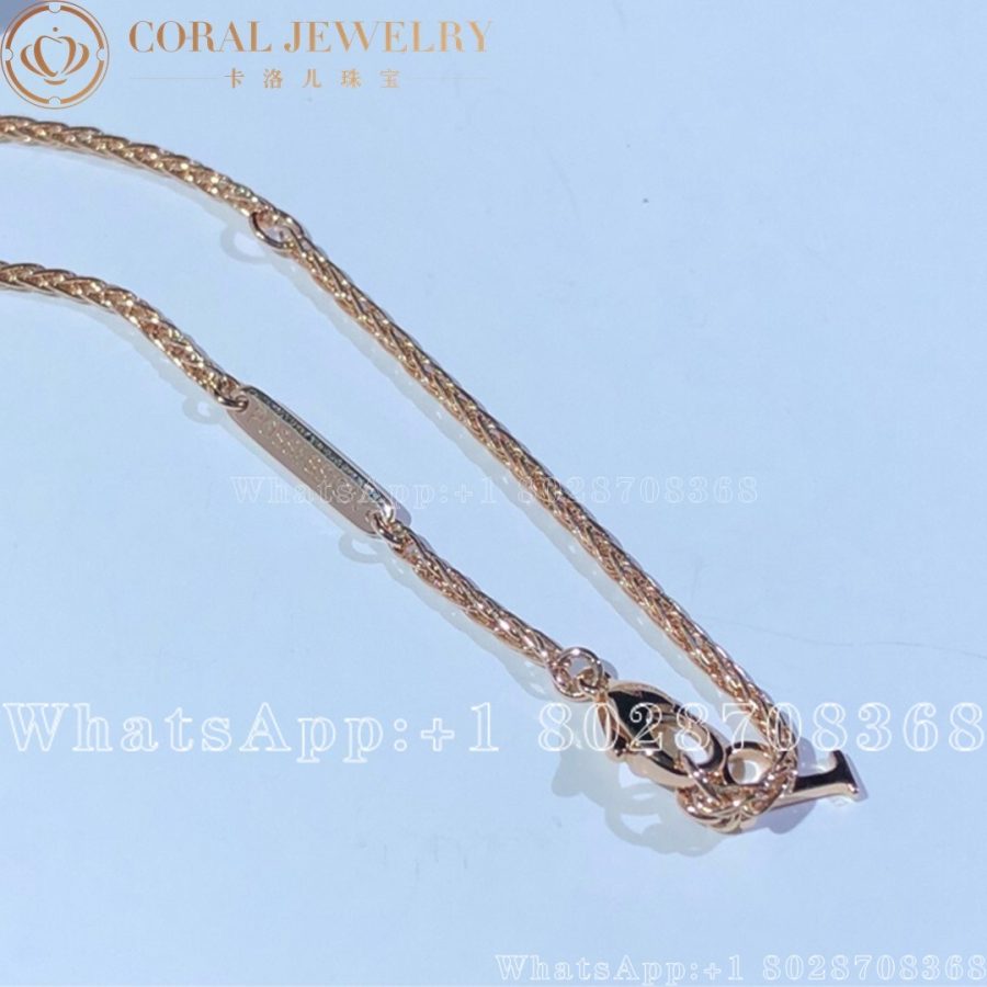 Piaget Possession Pendant Rose Gold Tiger's Eye Diamond Pendant G33PB700 - Image 7
