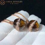 Piaget Possession Pendant Rose Gold Tiger's Eye Diamond Pendant G33PB700 - Image 4