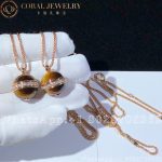 Piaget Possession Pendant Rose Gold Tiger's Eye Diamond Pendant G33PB700 - Image 5
