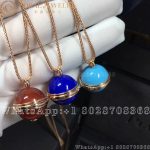Piaget Possession Pendant Rose Gold Turquoise Diamond Pendant G33PA400 - Image 3