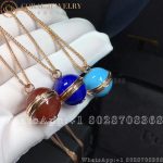Piaget Possession Pendant Rose Gold Turquoise Diamond Pendant G33PA400 - Image 4