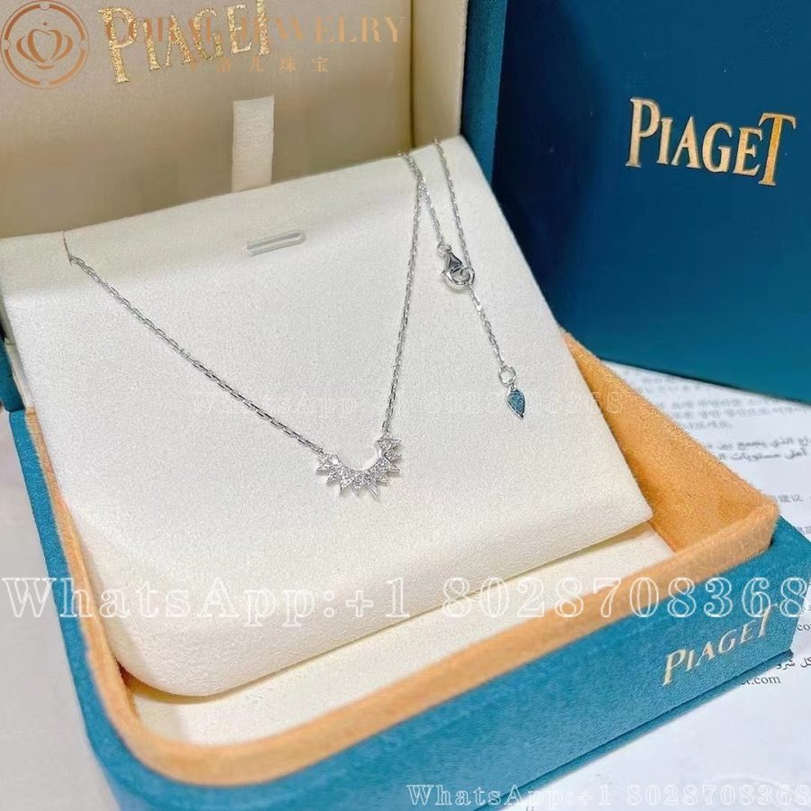 Piaget Sunlight Pendant White Gold Diamond Pendant G33R1300 - Image 4
