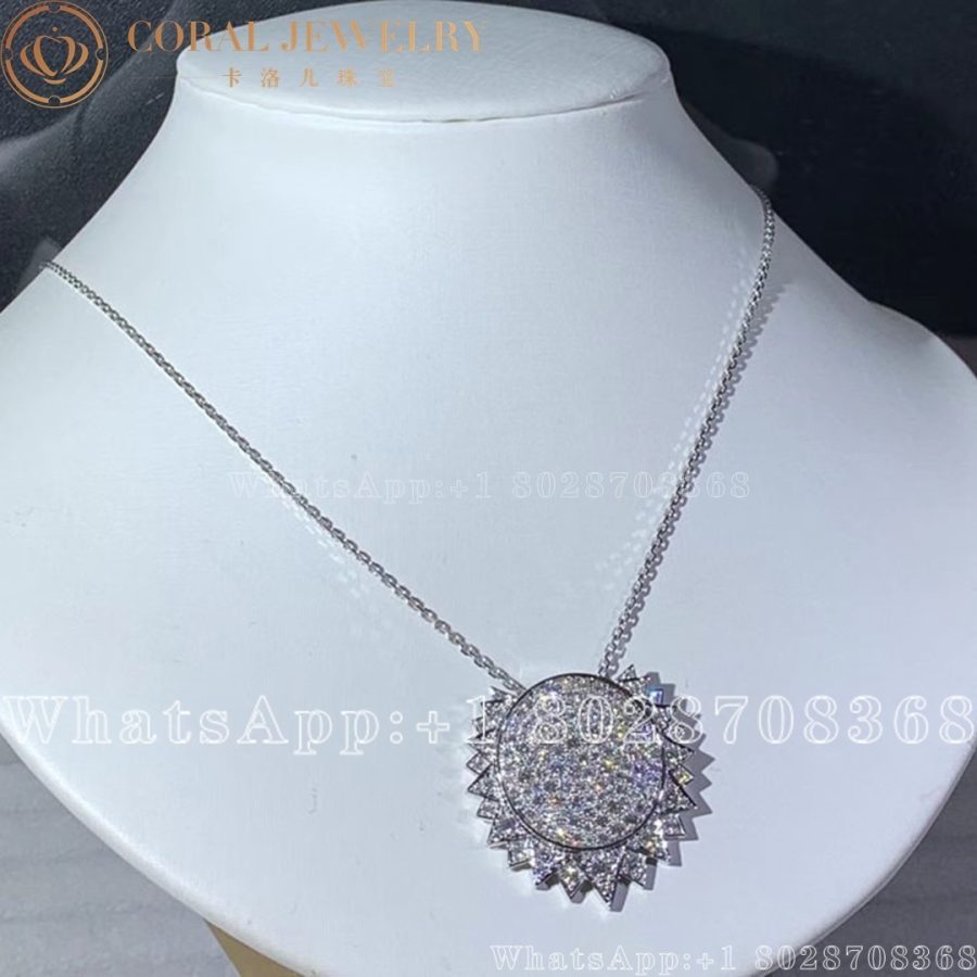 Piaget Sunlight Pendant White Gold Diamond Pendant G33R2700 - Image 6