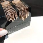 Piaget Sunlight Rose Gold Diamond Chain Earrings G38L9C00 - Image 6