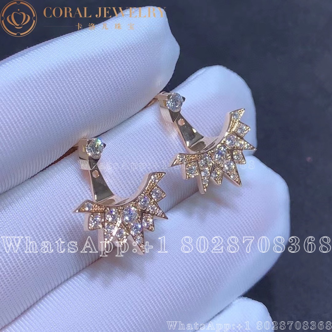 Piaget Sunlight Rose Gold Diamond Earrings G38r0900 Coral (4)
