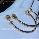 Piaget Possession Earrings Rose Gold Diamond Open Hoop Earrings G38PV600 - Image 8