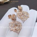Piaget Rose Earrings Rose Gold Diamond Earrings G38U0066 - Image 3