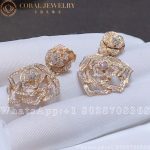 Piaget Rose Earrings Rose Gold Diamond Earrings G38U0066 - Image 5