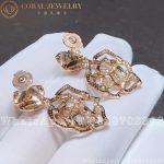 Piaget Rose Earrings Rose Gold Diamond Earrings G38U0066 - Image 6