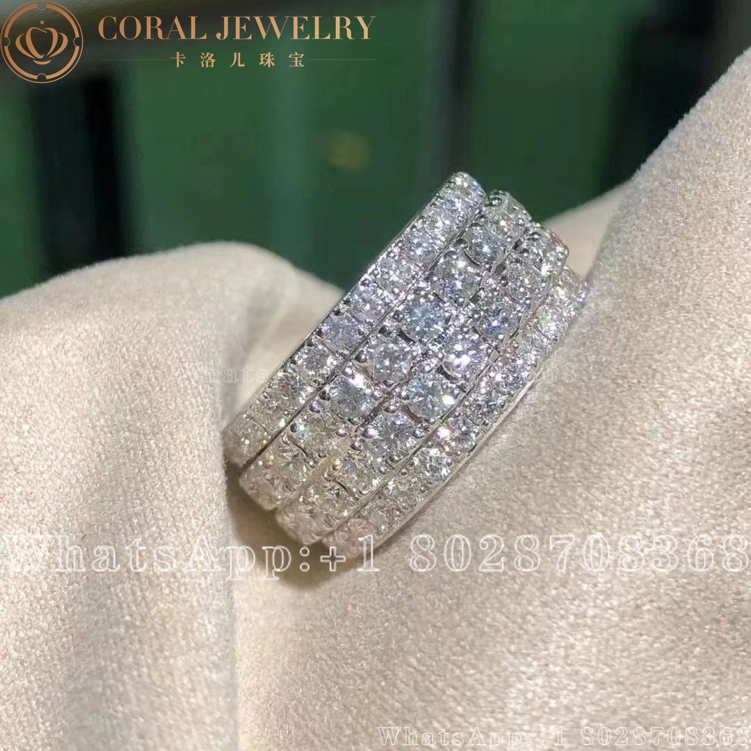 Piaget Possession Band Large Model White Gold Diamond Ring G34py900 Coral (7)