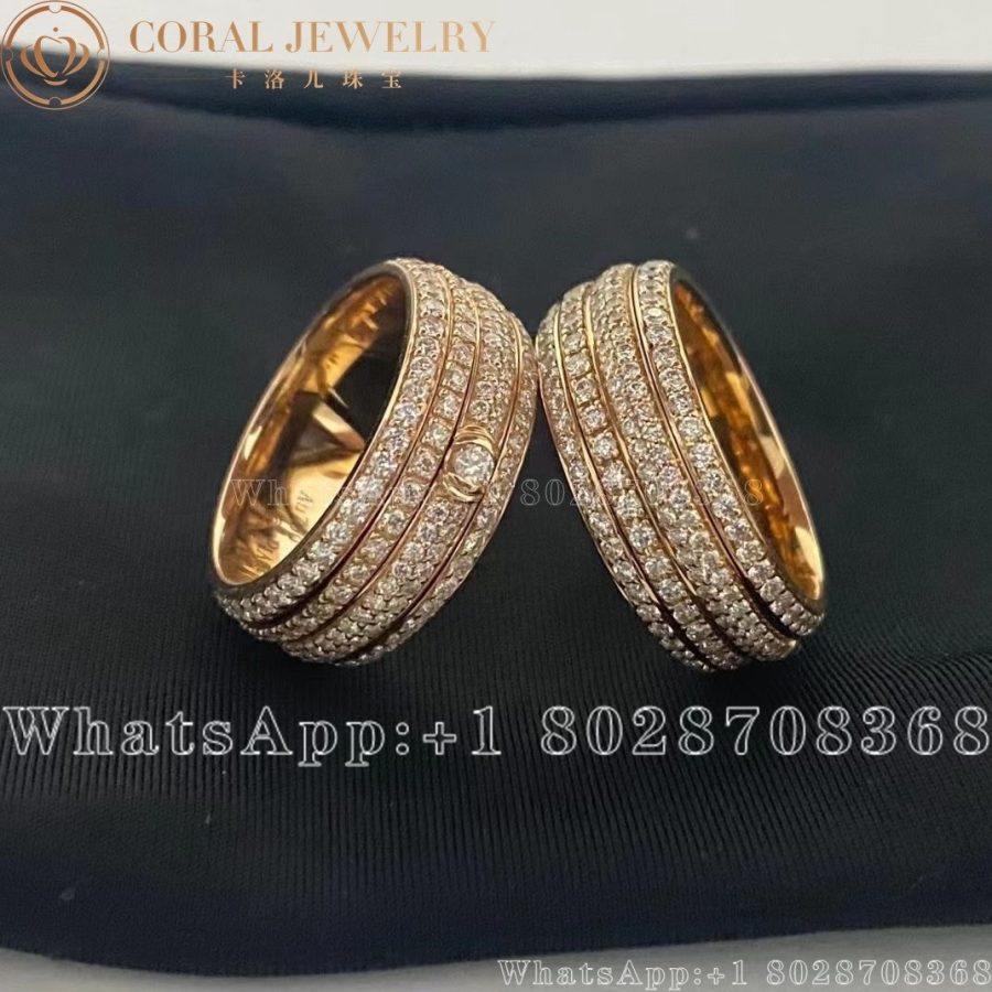 Piaget Possession Medium Model - Rose Gold Diamond Ring G34P1B00 - Image 6