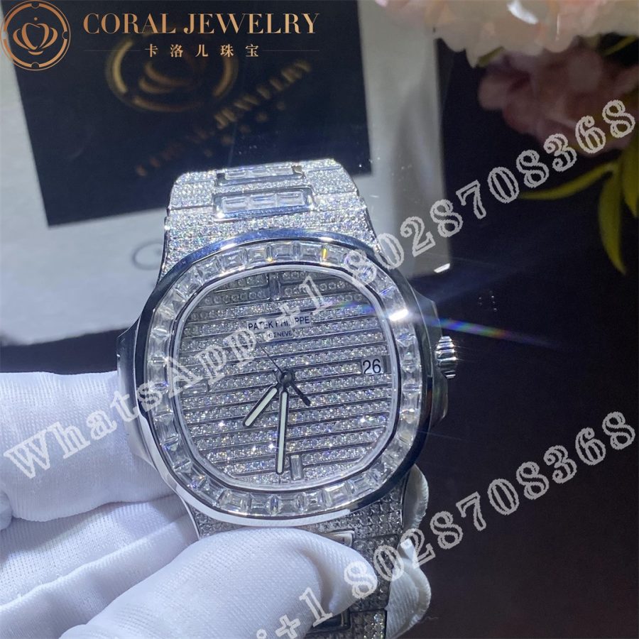 Patek Philippe Nautilus Diamond Watch 5719/10G - Image 6