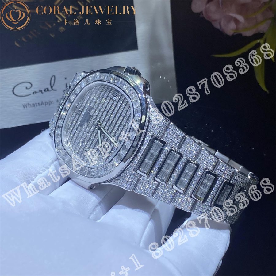 Patek Philippe Nautilus Diamond Watch 5719/10G - Image 7