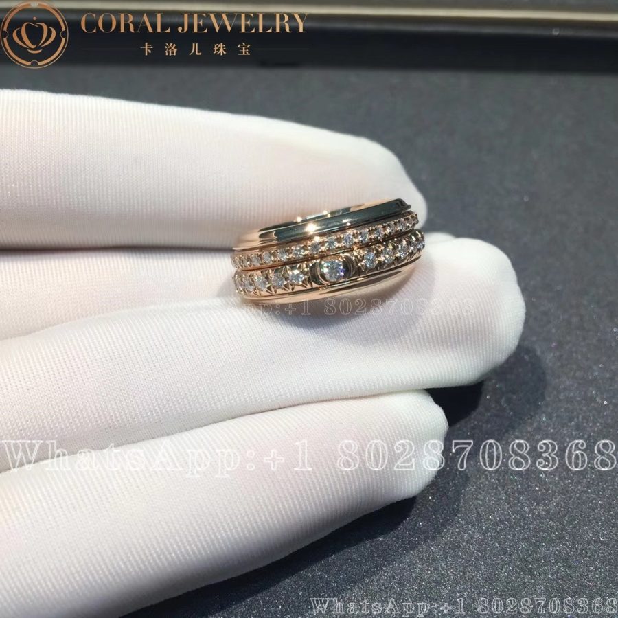 Piaget Possession Medium model - Rose Gold Diamond Ring G34P1D00 - Image 5