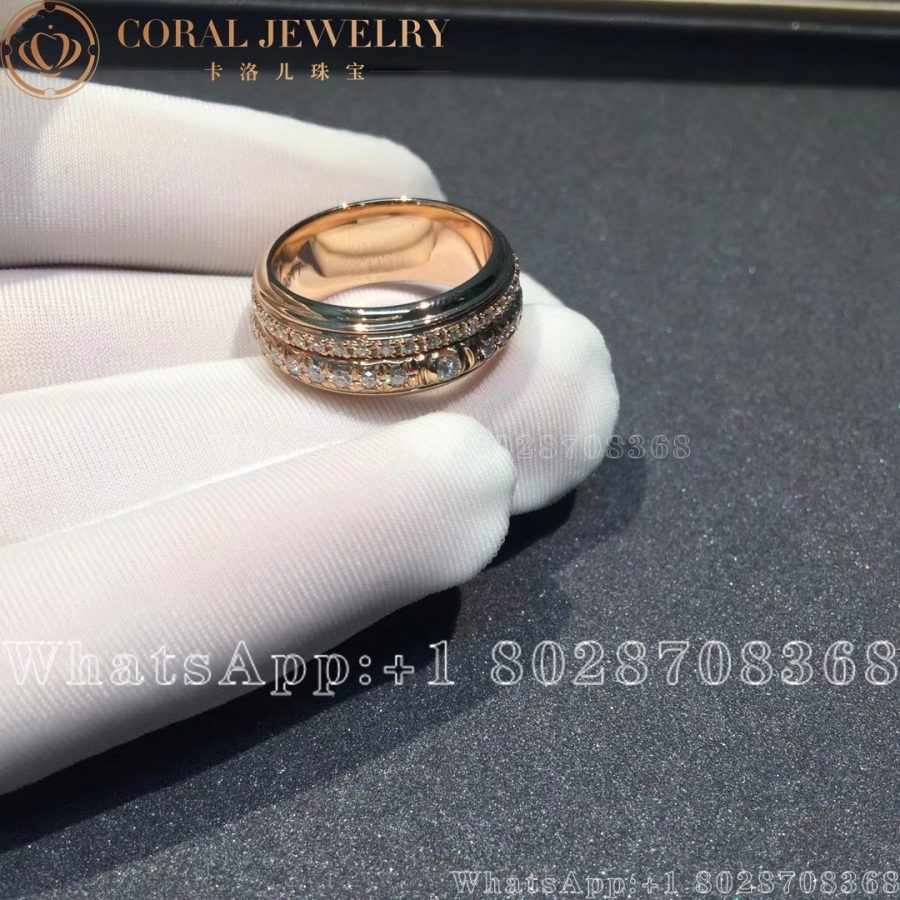 Piaget Possession Medium model - Rose Gold Diamond Ring G34P1D00 - Image 6