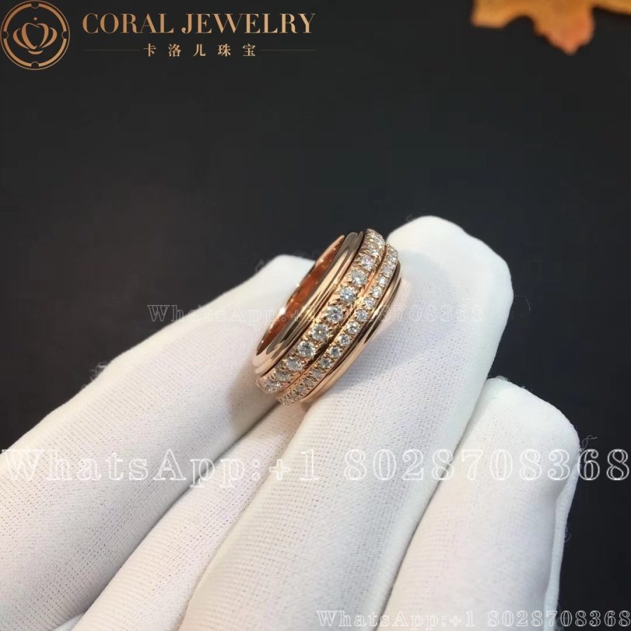 Piaget Possession Medium model - Rose Gold Diamond Ring G34P1D00 - Image 4