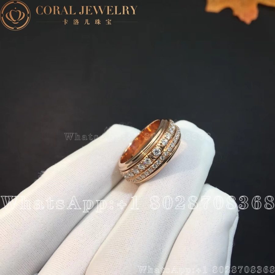 Piaget Possession Medium model - Rose Gold Diamond Ring G34P1D00 - Image 3