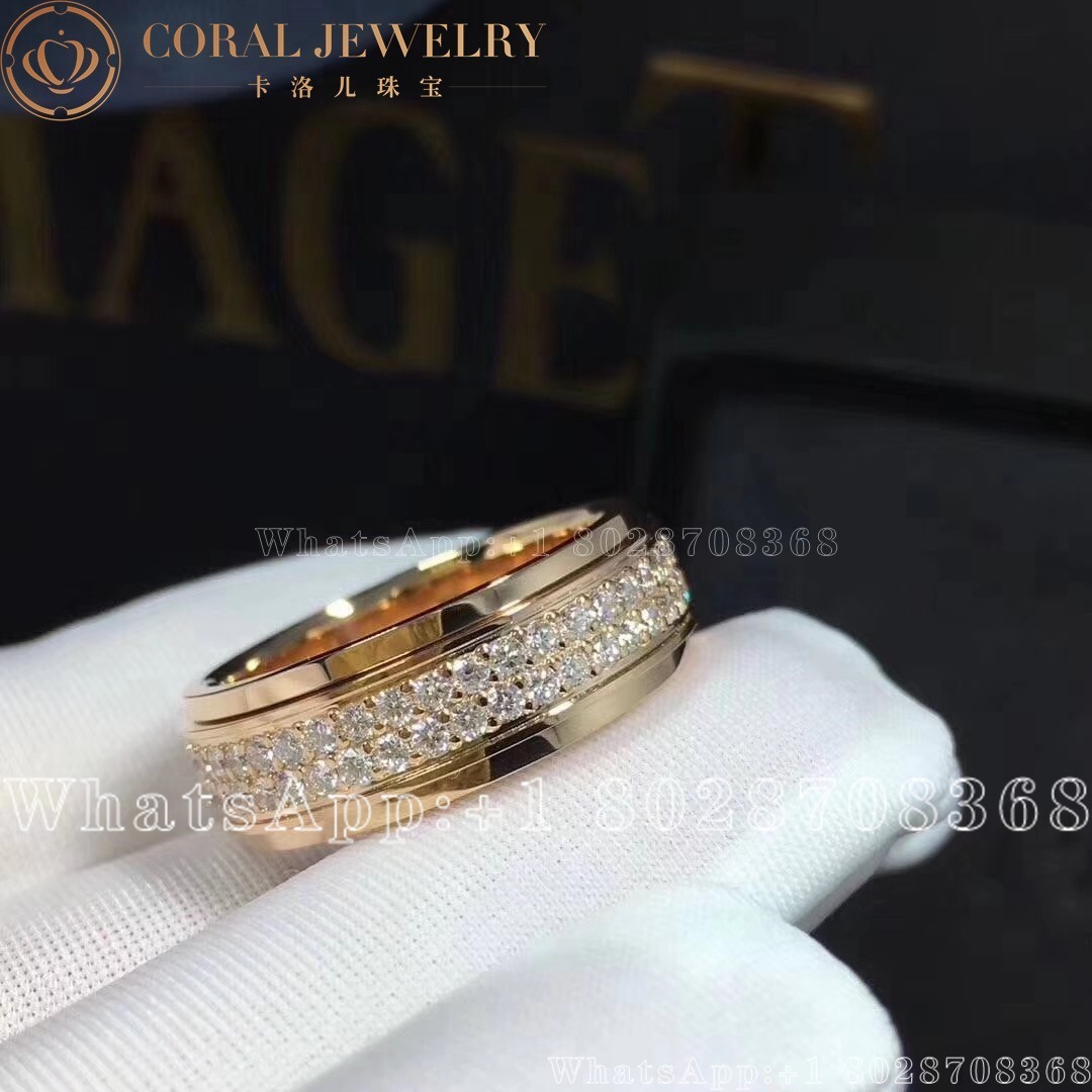 Piaget Possession Rose Gold Diamond Ring G34pl400 Coral (1)