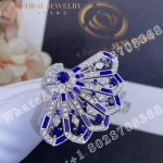 Garrard Fanfare Symphony Diamond and Sapphire Ring In 18ct White Gold with Lapis Lazuli - Image 4