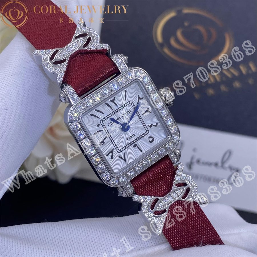 Charles Oudin Pansy Retro 20MM Watch with Elements Arabic Style - Image 3